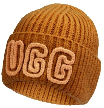 UGG Damen Strickmütze, grob, gerippt