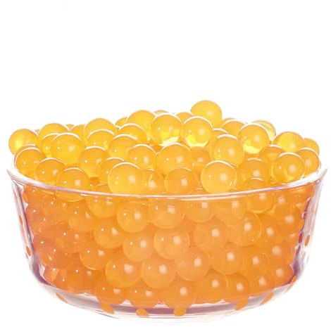 Wasserperlen für Deko Vase – 50g 6.000 Stücke Water Beads (Orange Farbe) | für Schwimmende Kerzen Perlen Pflanzen Blumen in Vasen Hochzeits-Mittelstück Vasenfüller