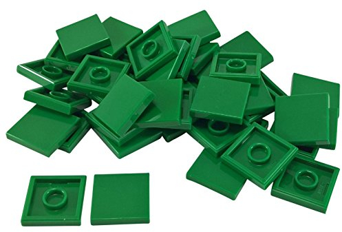 Lego City Classic Basic – 40 Grüne 2x2 Fliesen (3068) | Vielseitige Bausteine für kreative Landschaften und fantasievolle Bauprojekte