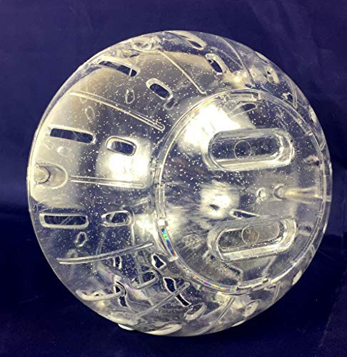 Global Pets Hamster Ball With Sparkle, 7 Hamster Disco Ball with Screw Fit Design (Clear)