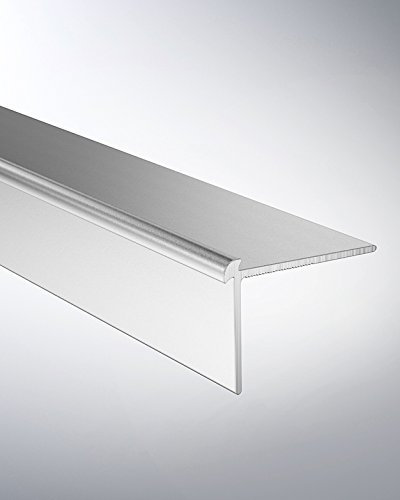 Hometrend Treppenkantenprofil 40x30x2,5 mm gebohrt Alu silber 250 cm