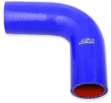 40mm ID Blue 90 Degree Flouro Lined Silicone Elbow Fuel and Oil Hose - AutoSi...