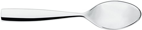 Alessi Dressed Cucchiaio da Dessert, Acciaio Inossidabile, Argento, 4.5x19x5.5 cm, 6 unità