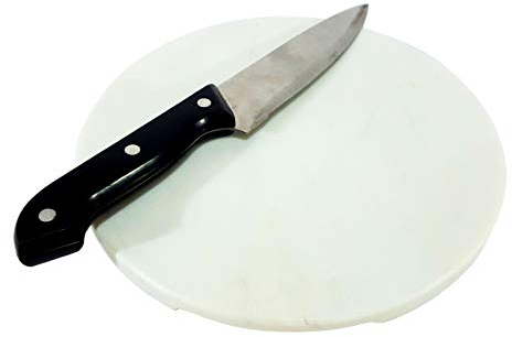 KLEO Tabla de cortar de mármol, tabla de cortar, tabla de queso, plato de queso, electrodoméstico de cocina, utensilios de servir vino, cumpleaños, aniversario, regalo corporativo (9 pulgadas,