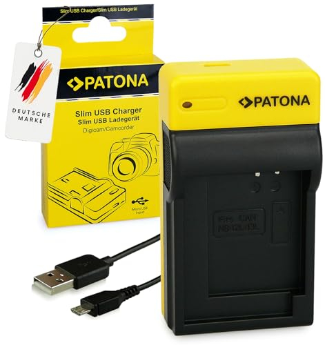 PATONA Slim Chargeur pour NB-12L / NB-13L Batteries Compatible avec Canon PowerShot G9X Mark II G7X Mark II III G5X Mark II G1X Mark II III SX720 SX730 SX740