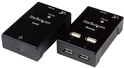 StarTech.com USB2004EXTV - 4-port USB 2.0-over-Cat5-or-Cat6 extender - up to 165ft (50m)