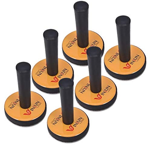 Winjun 6 Stück Magnethalter Montagemagnete Magnet mit Griff mit 6 STK. Ersatz Filz Pad für Autofolie Folierungs Werkzeug