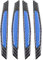 ZYTC 4pc Car Door Open Sticker Reflective Tape carbon fiber waterproof Stickers night Safety Warning Auto Decal Door Sticker(Blue)
