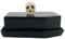 Boston Warehouse 78381 Coffin Shaped with Skull Handle Butterdose mit Deckel, Keramik, schwarz