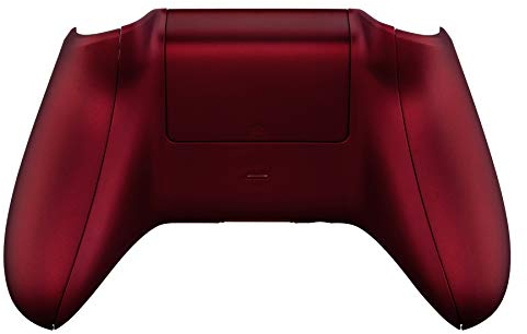 eXtremeRate Carcasa Trasera Shell de Grip para Control de Xbox One S X Funda Tacto Suave Cubierta Posterior Placa de Agarre con Batería Tapa para Mando de Xbox One S One X Modelo 1708(Rojo Escarlata)