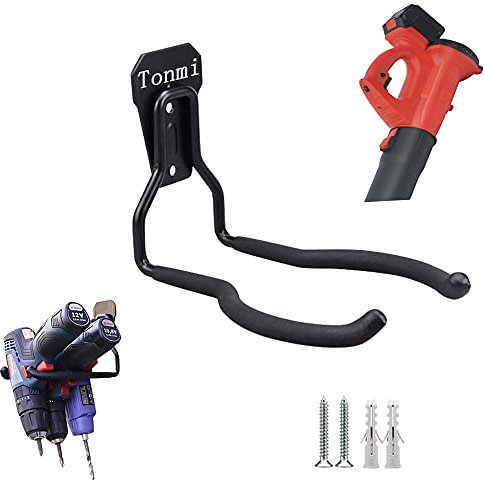 Tonmi Leaf Blower Hanger for Garage, Leaf Blower Hook for Garage, Leaf Blower Rack for Garage, Leaf Blower Hanger for Wall, Perfect for Garage Wall Tool Organizers and Storage, No Leaf Blower (1Pcs)