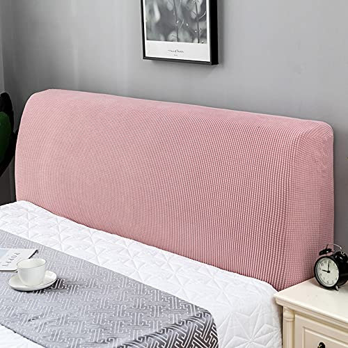 Duories Stretch Kopfteilbezug für Bett - Dehnbare Saubdichte Schutzhülle, Husse, Abdeckung Cover für Gepolsterte Schlafzimmer Kopfteil, 170-190cm Rosa
