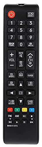 Gvirtue BN59-01247A Fernbedienung für Samsung Smart LCD LED TV Passend UE55KU6500U UA78KS9500W UA88KS9800 UE40KU6000 UE49KU6500 - Keine Einrichtung Erforderlich