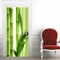 A.Monamour Türtapete Selbstklebend Türfolie Türposter 3D Grüner Bambus Vor Weißem Hintergrund Zen Thema Vinyl Folie Türdeko Tapete Wandbild Türaufkleber Türtattoo 90 x 200 cm