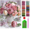 ARTULIO Diamond Painting Set - Ein Strauß pudriger Rosen - 30x40 cm – 5D Diamant Painting Bilder DIY, Diamond Painting Erwachsene
