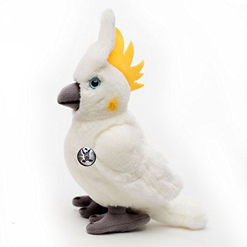Kakadu Kuscheltier Vogel weiß Papagei Sittich Plüschtier Rocco - Kuscheltiere*biz