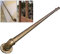 Vintage Gold-copper Handrail for Indoor Outdoor Stairs, Wall Mount Banister Safety Hand Rail Assistive Staircase Railing Water Pipe - Metal Wrought Iron 30cm~600cm (Size : 5ft/150cm)