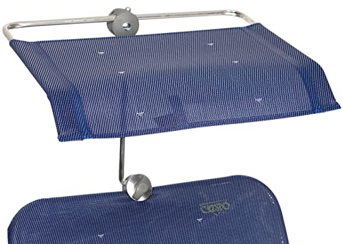 Crespo Sonnendach Campingstuhl P199 Sonnen Schirm Schutz Klappstuhl Strand Stuhl dunkelblau