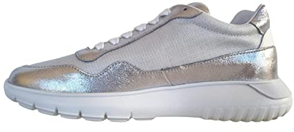 Hogan Interactive3 HXW3710AP31R0C0351 Sneaker für Damen, Silber, silber / schwarz, 37.5 EU