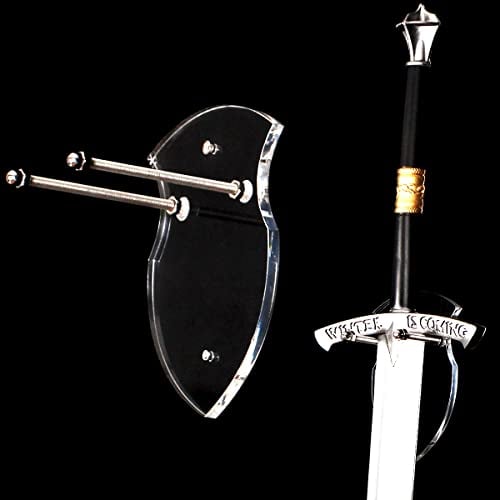 Sword Stand Sword Hook Wall Hook Display Stand Single Sword Vertical Wall Mount Universal Sword Stand Wall Mount Display Stand For Sword Dagger Axe Key Knife Anime Sword (Transparent 1 pack)