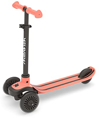 Chillafish Scotti 3-Rad Scooter für Kinder – Lean-to-Steer Roller mit Fußbremse, Roller mit höhenverstellbarem Lenker und ABEC-5 Räder, Abnehmbarer Lenker CPSC01FLA