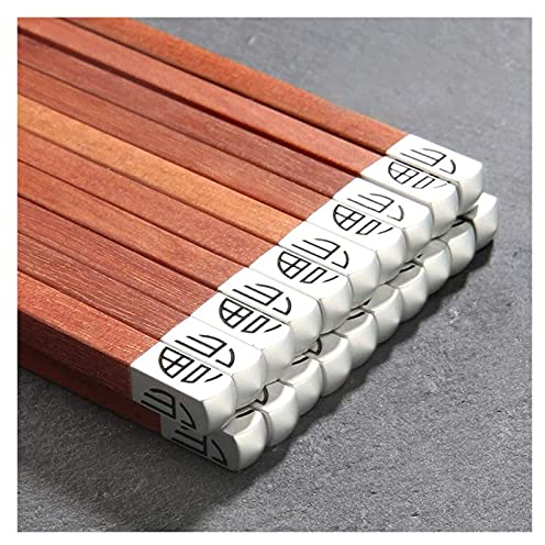 Baguettes réutilisables lavables au lave-vaisselle 10 paires de baguettes chinoises en bambou, ensemble de baguettes réutilisables Baguettes classiques en bambou naturel lavables au lave-vaisselle