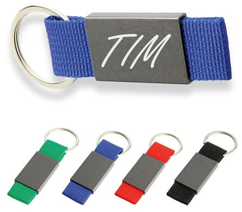 ibera gifts - Schlüsselanhänger personalisiert mit Namen und Gravur, personalisierte Schlüsselanhänger mit Text, Geschenkidee