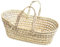 Home Maison Couffin Osier pour poupée – Couffin Osier pour bébé Fait à la Main - 36 x 19 x 19 cm - Artisanat Marocain - Couleur Naturel