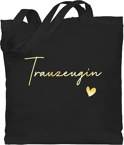 Shirtracer Baumwolltasche - JGA Junggesellenabschied Frauen - Trauzeugin Maid of Honor - Unisize - Schwarz - beutel braut bachelorette party stofftüten tasche jungesselnabschied jutebeutel