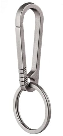 luckaide Titan Karabiner, Karabinerhaken Klein mit Schlüsselring, Mini Karabiner Klettern, Schlüsselanhänger Karabiner für Outdoor Camping Key Ring Clip