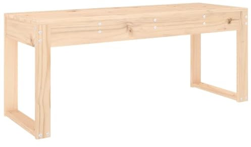 vidaXL Gartenbank, Sitzbank Latten-Design, Holzbank Bank für Garten Terrasse, Parkbank Massivholzbank Gartenmöbel, Massivholz Kiefer