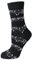 Musik-Socken mit weißen Notenlinien, 1 Paar (DE/NL/SE/PL, Numerisch, 39, 42, Regular, Regular)