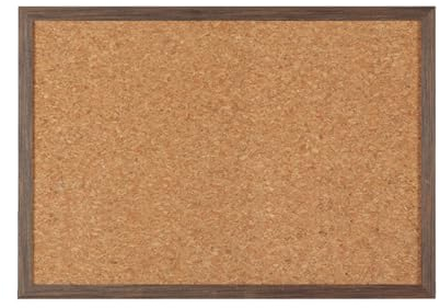 LOOQS Pinnwand aus Kork, Vintage, braun, Holzrahmen, Fototafel für Zuhause, Schule, Büro (Size : 60x80cm)