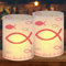 12 Stück Windlicht Taufe Tischdeko, Teelicht Taufe Kommunion Deko,Windlichter Fisch Kommunion Deko, Lantern Fisch Taufdeko,Windlichter für Taufe Konfirmation Deko Junge Mädchen Kommunion Gastgeschenk