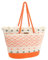 SKPAT - Grand Sac De Plage Femme Élégant Été Cabas Résistant - Sac Plage Femme XXL Spacieux Pratique - Beach Bag Léger Imperméable Grande Capacité Voyage Piscine Serviette, Orange