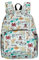 ECO CHIC Leichter, faltbarer, wasserabweisender Mini-Rucksack, lässt sich zur Aufbewahrung in eine Tasche falten, Wales Montage Blau