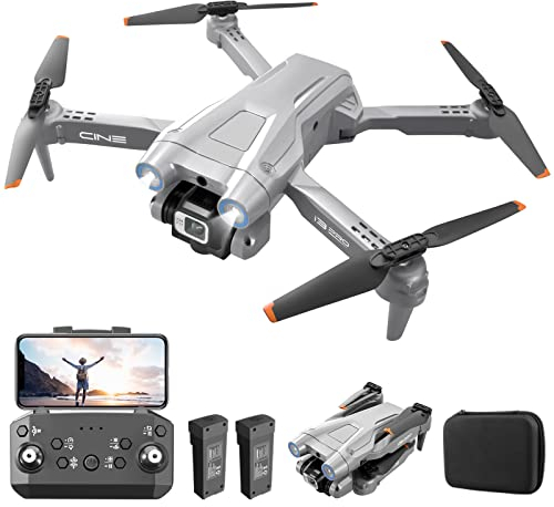 OKYUK i3 PRO Drohne mit kamera 4k, 50 Min. Flugzeit, unter 139 g, 200 Meter FPV-Übertragung, bürstenloser Motor. Follow-Me/Return/Fotografie/Video, RC Quadcopter für Anfänger, Erwachsene (Grau)