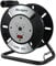 Ultra Explorer Extension Cord Storage Reel with 4-Grounded Outlets, Heavy Duty Open Cord Reel for 12/3 14/3 16/3 Power Cords, Portable Empty Hand Crank Electric Cord Roller Holder, Grey
