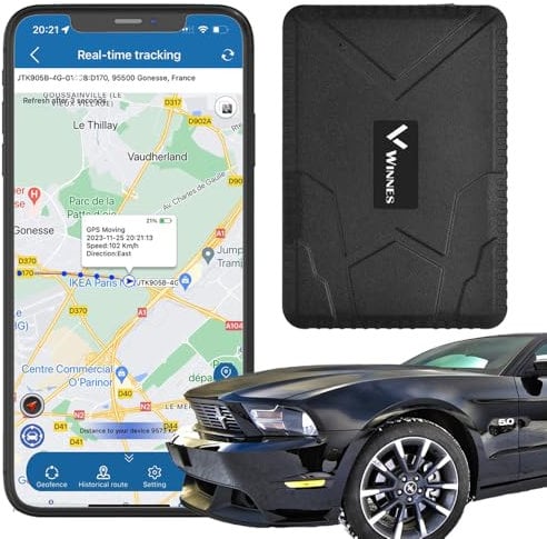 GPS Tracker Winnes 4G TK915 Wasserdicht und Diebstahlsicher Lange Standby-Zeit Echtzeit Positionierung Verschiedene Alarme GPS Sender Geeignet für Autos, LKWs, Boote, Anhänger, Wohnmobil