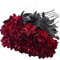 Yebazy Künstliche Dahlien-Blumen, weinrot, künstliche Seidenblumen, weinrote Dahlien, künstliche Seiden-Dahliensträuße für Hochzeit, Party, Heimdekoration, Halloween-Dekoration, 10 Stück