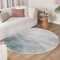 FRAAI | Home & Living Moderner Teppich Rund - Field Grün - Kurzflor - Modern - Wohnzimmer, Schlafzimmer - Carpet