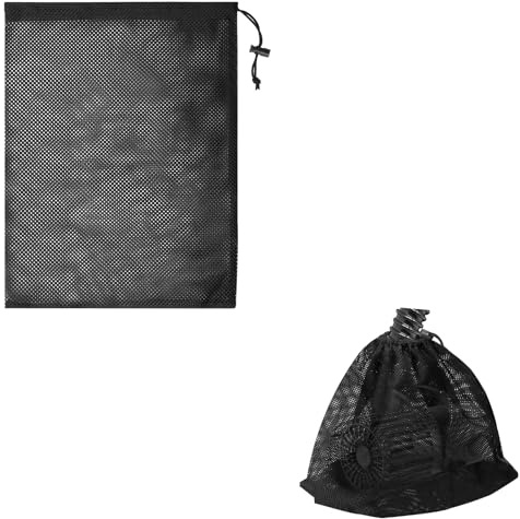 LICQIC Water Pump Bag, Pond Filter Mesh, 1 Pcs 41 * 31 cm, Black | Water Filter Net cover with Drawstring