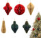 Honeycomb Christmas Decorations, 6pc 3D Mini Glitter Edge Paper Honeycomb Hanging Ornaments for Xmas Party Favor, Tree Ornaments, New Year Party, Holiday, Home Decor