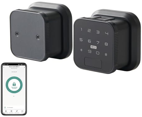 SAINUO Serrure Connectée, Serrure a Code, Tuya Serrure de Porte Intelligente à Empreintes Digitales avec Déverrouillage D'application Mobile, pour Porte D'entrée, Bureau, Hôtel, Maison et Appartement
