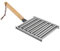 Puupaa Hot Dog Roller Edelstahl Wurstroller Rack mit Holzgriff, BBQ Hot Dog Griller 5 Hot Dog Kapazität für gleichmäßiges Kochen von Hot Dogs Würstchen (B)