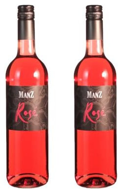 Vorteilspaket Weingut Manz Cuvee Rosé (701) LIEBLICH Rheinhessen Dt. Qualitätswein (2 x 0.75 Liter)/ErnenWein/Wine