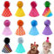 JpGdn 10 Pcs Pack Mini Felt Party Hats for Kids Dolls and Pets With Adjustable Headband Reusable Birthday Hats Children Birthday Supplies Decorations