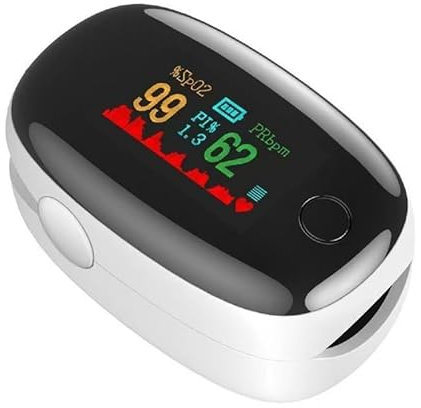 Generisch Nicht-invasiv für Sauerstoffmessgerät, kein Einstechen, für den Heim- oder Außengebrauch, Nicht-invasiv für Sauerstoffüberwachungsgerät,White