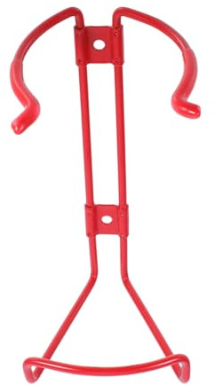 Cabilock Supporto da Parete Design Robusto e Affidabile in Ferro Rosso per Estintore Compatibile Modelli S Foro da 5mm per Uffici e Altri Ambienti