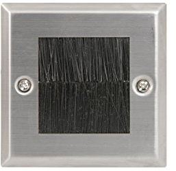 Brush Wallplate Single | Steel